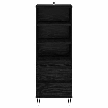 Highboard Sort eg 40 x 36 x 110 cm Konstrueret træ