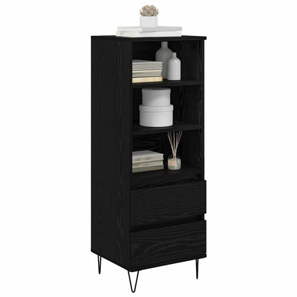 Highboard Sort eg 40 x 36 x 110 cm Konstrueret træ