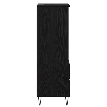 Highboard Sort eg 40 x 36 x 110 cm Konstrueret træ