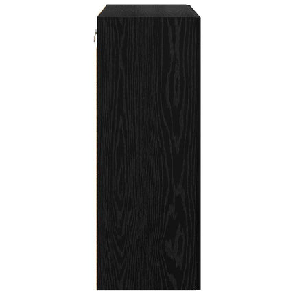 Vægskab Sort eg 69,5 x 34 x 90 cm Konstrueret træ