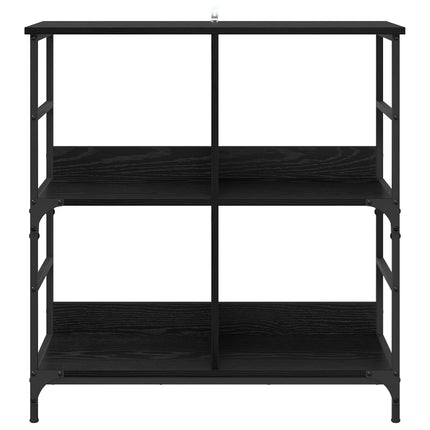 Bogreol Sort eg 78,5 x 33 x 82 cm Konstrueret træ
