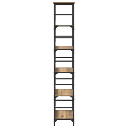 Bogreol 5 niveauer 50 x 33 x 188,5 cm Konstrueret træ