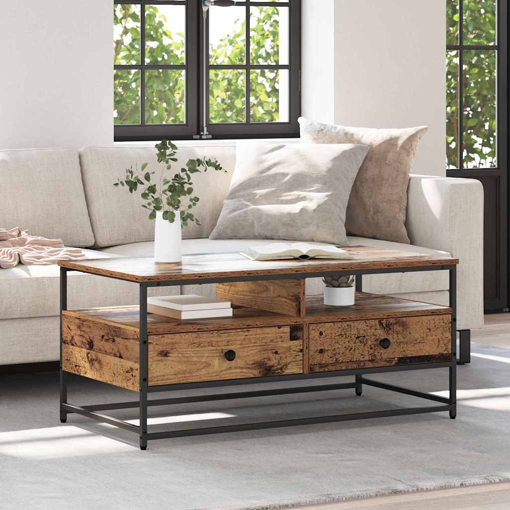 Sofabord Gammelt træ 100 x 51 x 45 cm Konstrueret træ