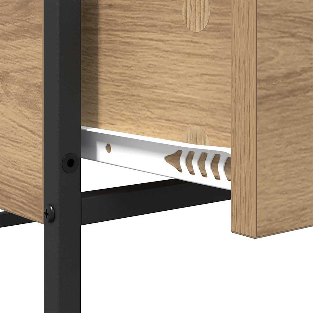 Sofabord Artisan Egetræ 100 x 51 x 45 cm Konstrueret træ