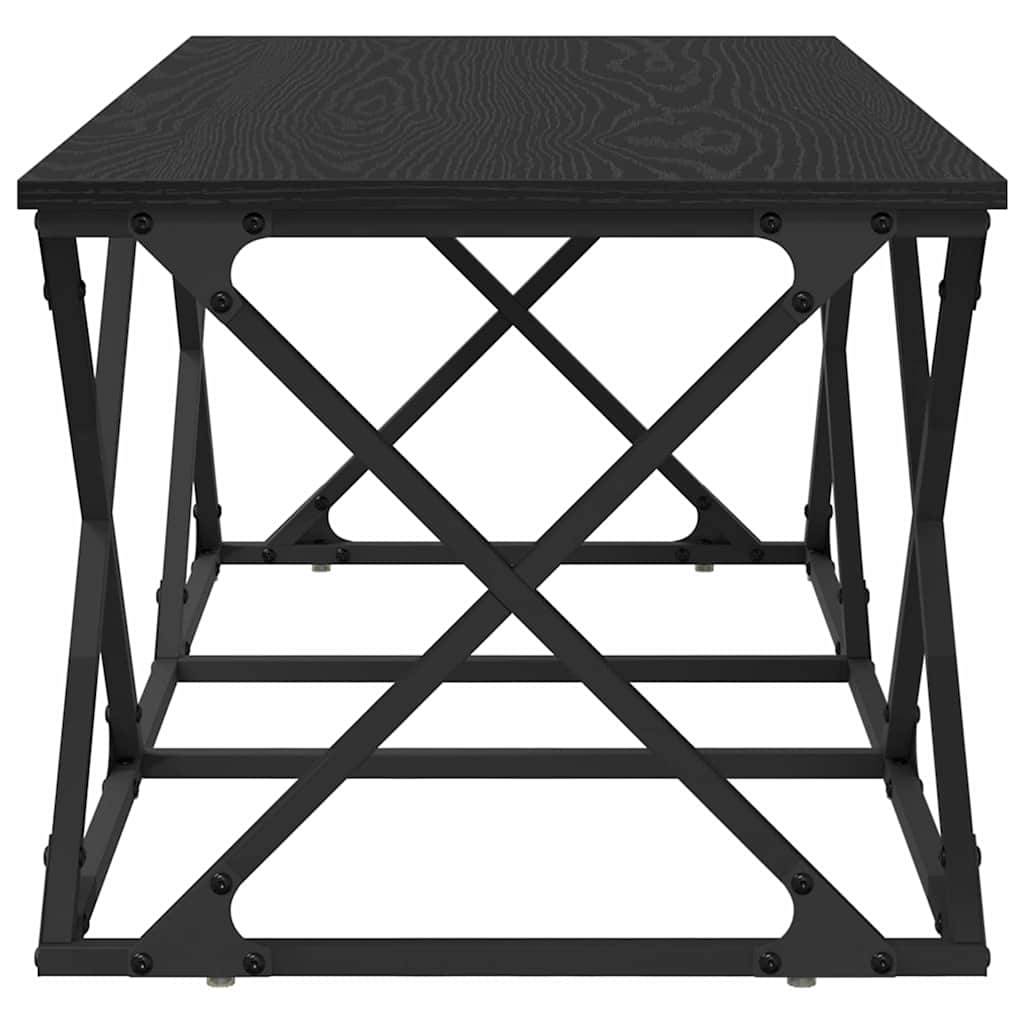 Sofabord Sort eg 100 x 49 x 40 cm Konstrueret træ