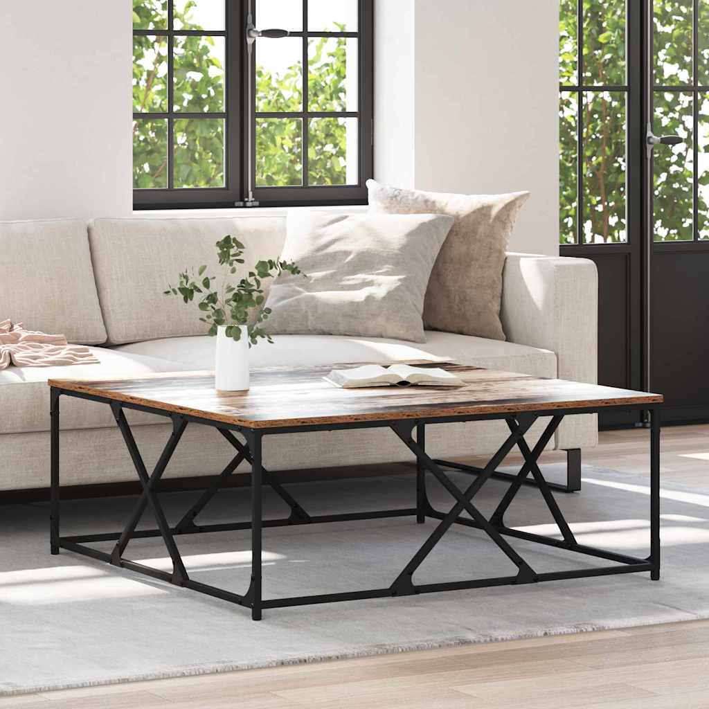 Sofabord Gammelt træ 100 x 100 x 40 cm Konstrueret træ