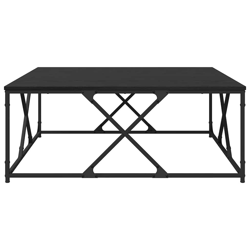 Sofabord Sort eg 100 x 100 x 40 cm Konstrueret træ