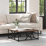 Sofabord Gammelt træ 70 x 70 x 30 cm Konstrueret træ