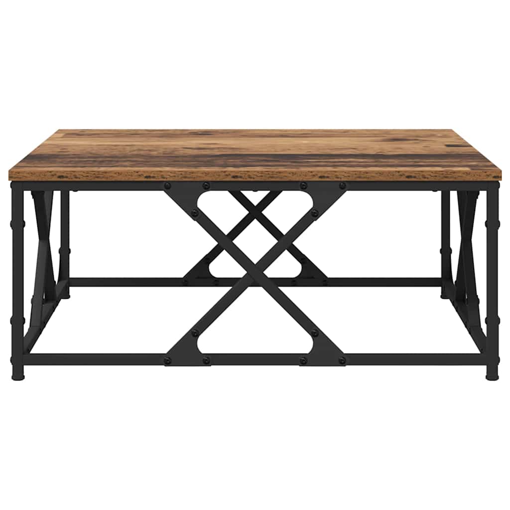 Sofabord Gammelt træ 70 x 70 x 30 cm Konstrueret træ