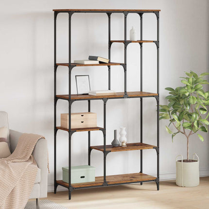 Bogreol 5 niveauer 99 x 35,5 x 176 cm Konstrueret træ