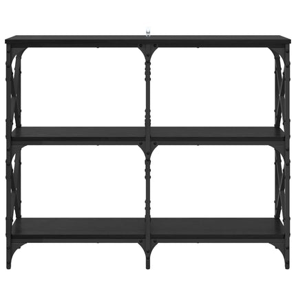 Konsolbord Sort eg 100 x 28 x 80,5 cm Konstrueret træ