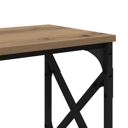 Konsolbord Artisan Egetræ 156 x 28 x 80,5 cm Konstrueret træ