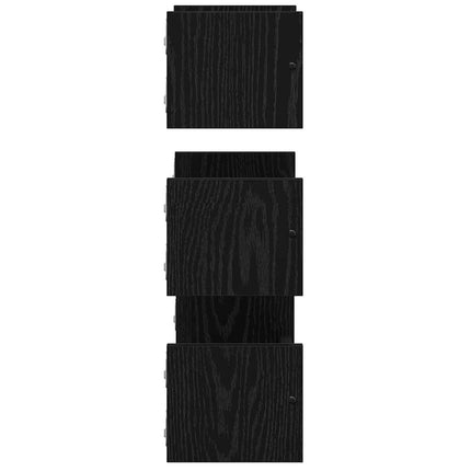 Væghyldesæt 3 stk. Sort eg 40x16x14cm Konstrueret træ
