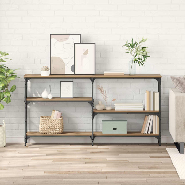 Konsolbord Artisan Egetræ 150 x 29 x 76,5 cm Konstrueret træ