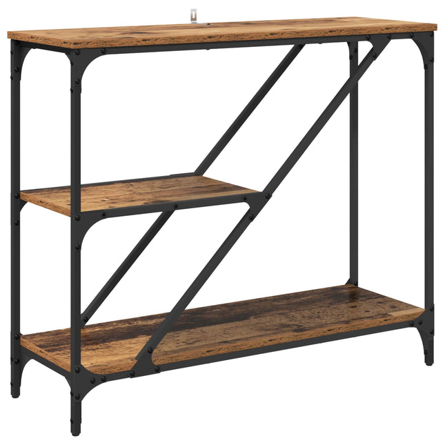 Konsolbord Gammelt træ 88,5 x 30 x 75 cm Konstrueret træ