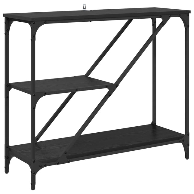 Konsolbord Sort eg 88,5 x 30 x 75 cm Konstrueret træ