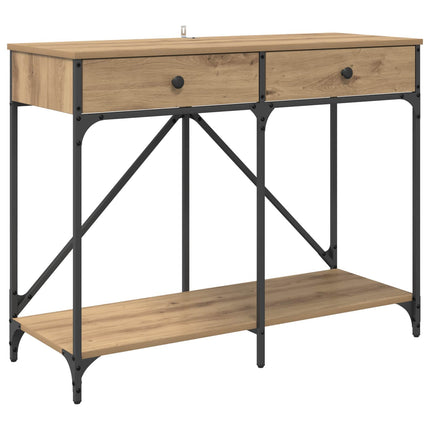 Konsolbord Artisan Egetræ 100 x 39 x 78,5 cm Konstrueret træ