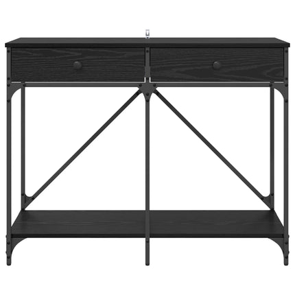 Konsolbord Sort eg 100 x 39 x 78,5 cm Konstrueret træ
