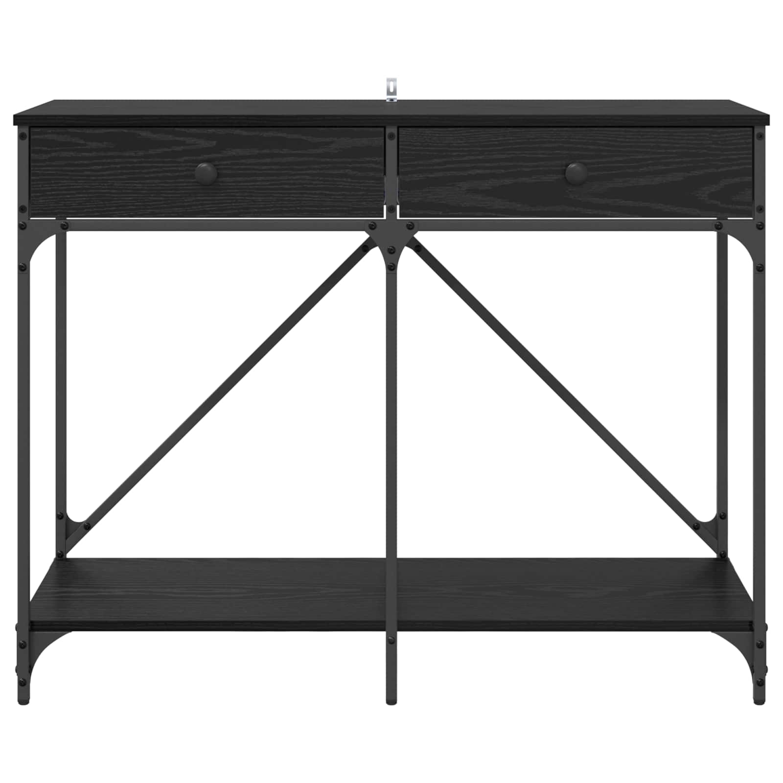 Konsolbord Sort eg 100 x 39 x 78,5 cm Konstrueret træ