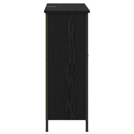 Sideboard Sort eg 70 x 30 x 80 cm Konstrueret træ