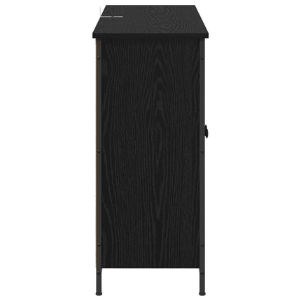 Sideboard Sort eg 100 x 33 x 75 cm Konstrueret træ