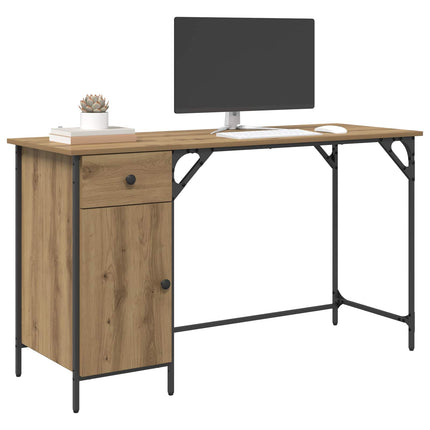 Computerbord Artisan Egetræ Konstrueret træ 131 x 48 x 75 cm