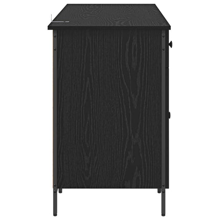 Computerbord Sort eg 131 x 48 x 75 cm Konstrueret træ