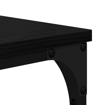 Bogreol Sort eg 81 x 36 x 176 cm Konstrueret træ