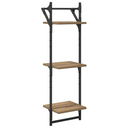 Væghyldesæt Vægmonteret 6 pcs Artisan Egetræ 100 x 25 x 30 cm