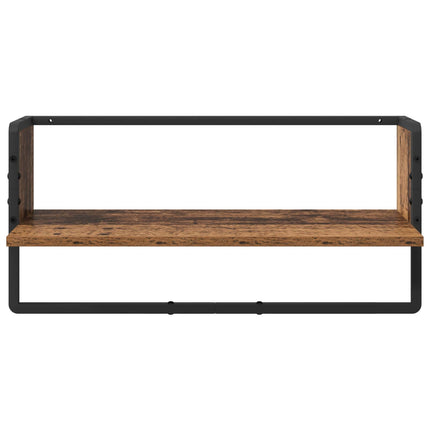 Væghyldesæt Vægmonteret 4 stk. Gammelt træ 65 x 25 x 30 cm