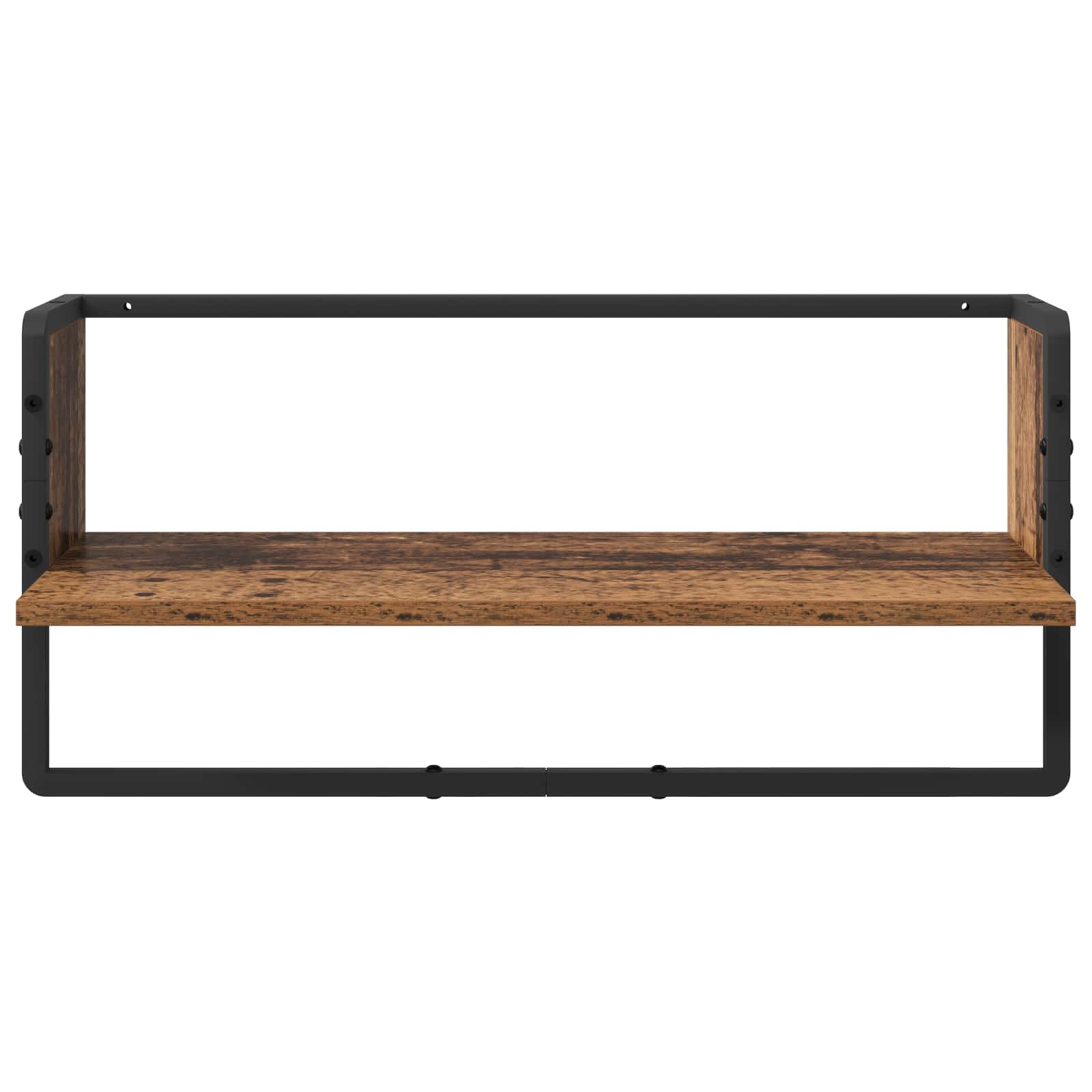 Væghyldesæt 4 pcs Gammelt træ 65 x 25 x 30 cm Konstrueret træ