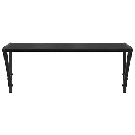 Væghylder Vægmonteret 2 stk. Sort eg 60 x 25 x 25,5 cm