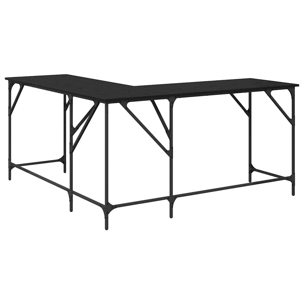 Bord Sort eg 149 x 149 x 75 cm Konstrueret træ