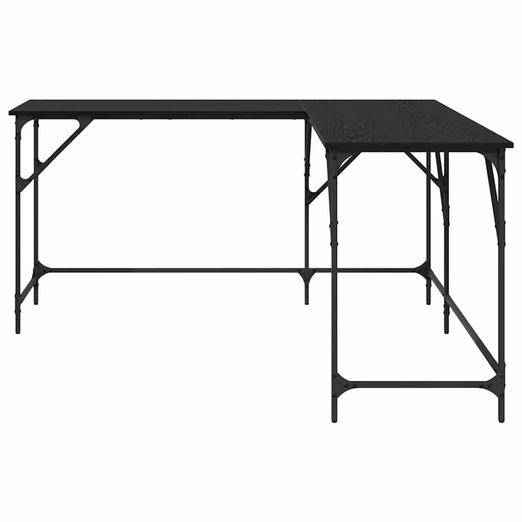 Bord Sort eg 149 x 149 x 75 cm Konstrueret træ