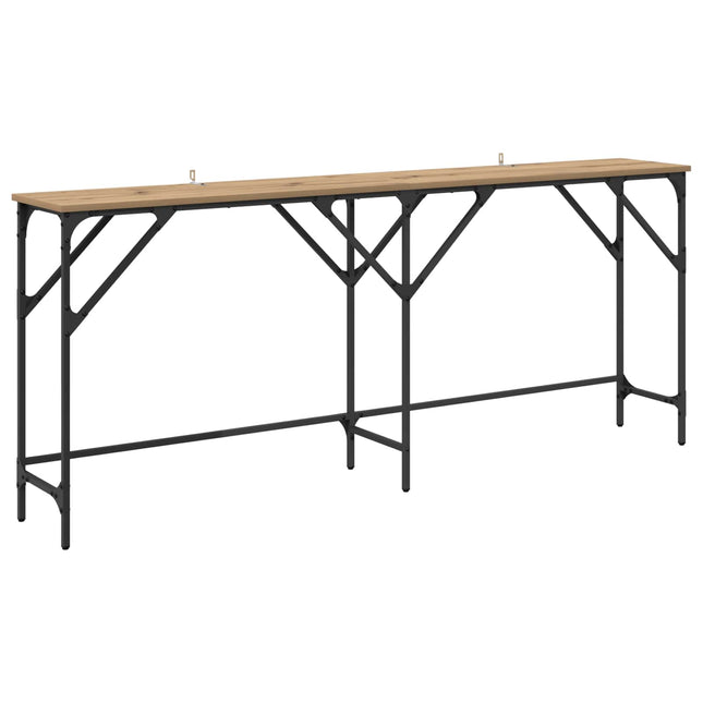 Konsolbord Artisan Egetræ 180 x 30 x 75 cm Konstrueret træ