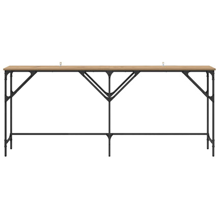 Konsolbord Artisan Egetræ 180 x 30 x 75 cm Konstrueret træ
