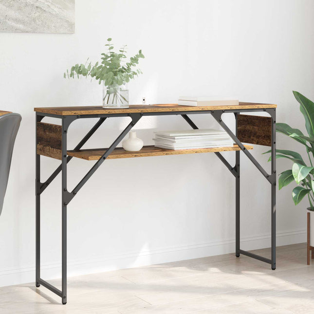Konsolbord Gammelt træ Konstrueret træ 105x30x75cm