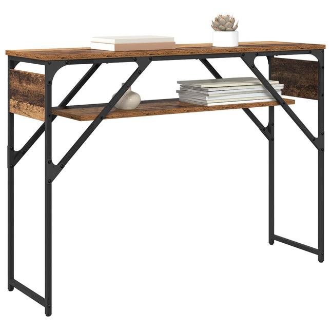 Konsolbord Gammelt træ 105x30x75cm Konstrueret træ
