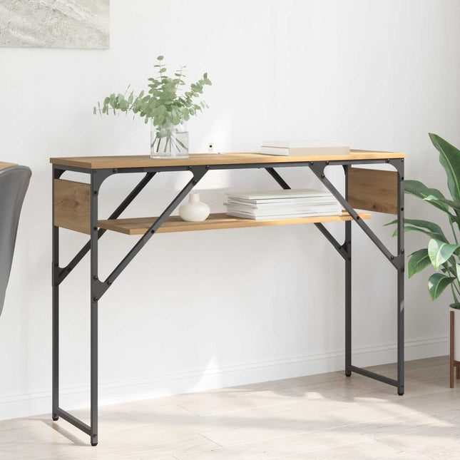 Konsolbord Artisan Egetræ Konstrueret træ 105x30x75cm