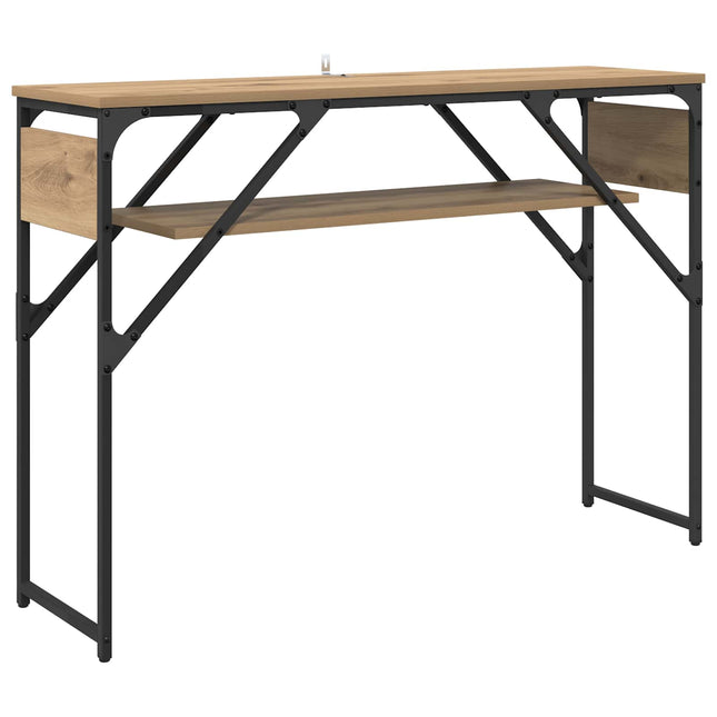 Konsolbord Artisan Egetræ 105x30x75cm Konstrueret træ