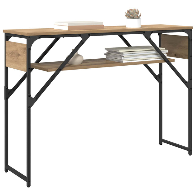 Konsolbord Artisan Egetræ 105x30x75cm Konstrueret træ