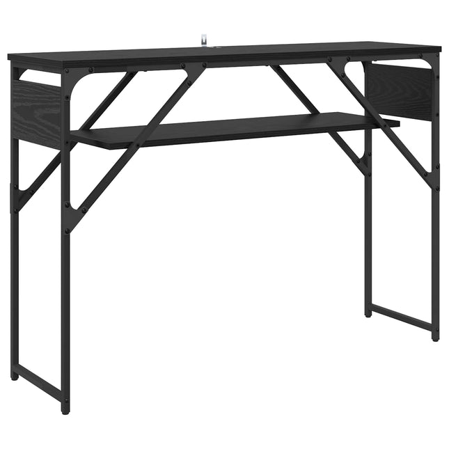 Konsolbord Sort eg Konstrueret træ 105x30x75cm