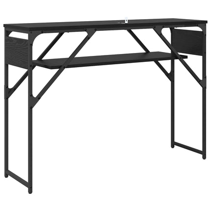 Konsolbord Sort eg Konstrueret træ 105x30x75cm