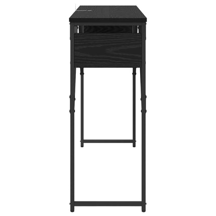 Konsolbord Sort eg Konstrueret træ 105x30x75cm