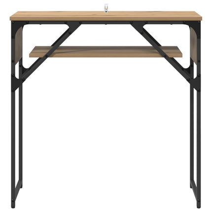 Konsolbord Artisan Egetræ Konstrueret træ 75x30x75cm