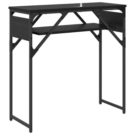 Konsolbord Sort eg 75x30x75cm Konstrueret træ