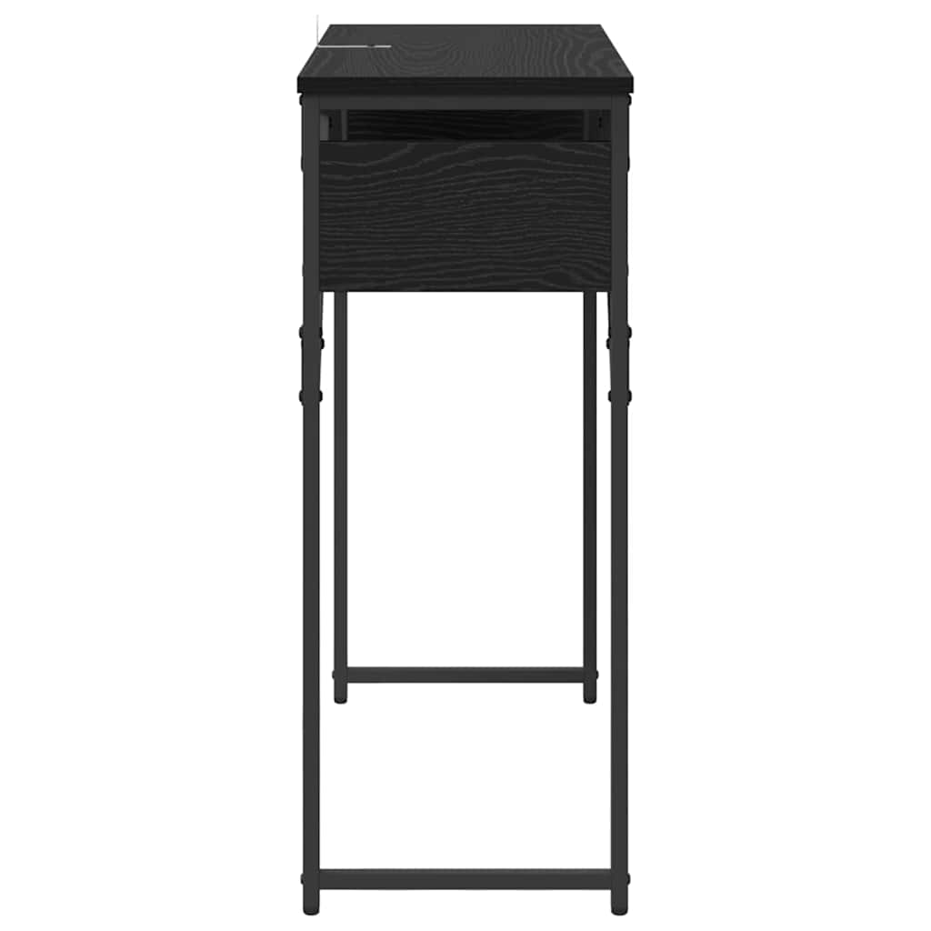 Konsolbord Sort eg 75x30x75cm Konstrueret træ