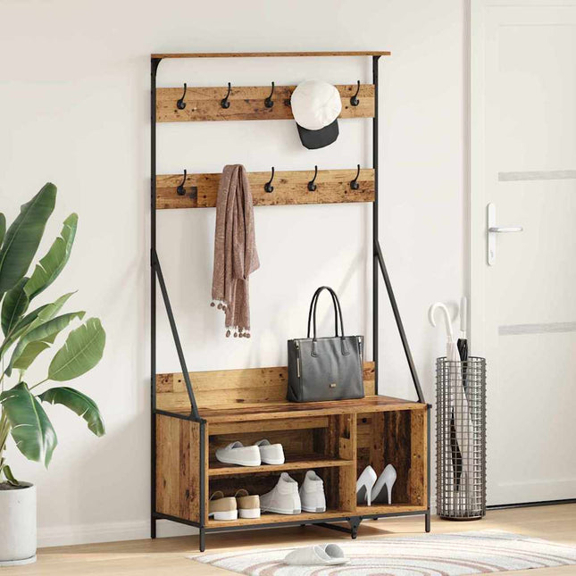 Tøjstativ Gammelt træ 100 x 41 x 184 cm Konstrueret træ