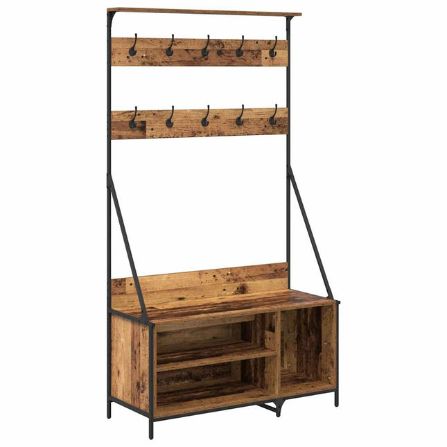 Tøjstativ Gammelt træ 100 x 41 x 184 cm Konstrueret træ