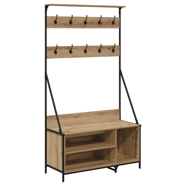 Tøjstativ Artisan Egetræ 100 x 41 x 184 cm Konstrueret træ